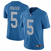 Nike Detroit Lions #5 Matt Prater Blue Throwback NFL Vapor Untouchable Limited Jersey,baseball caps,new era cap wholesale,wholesale hats